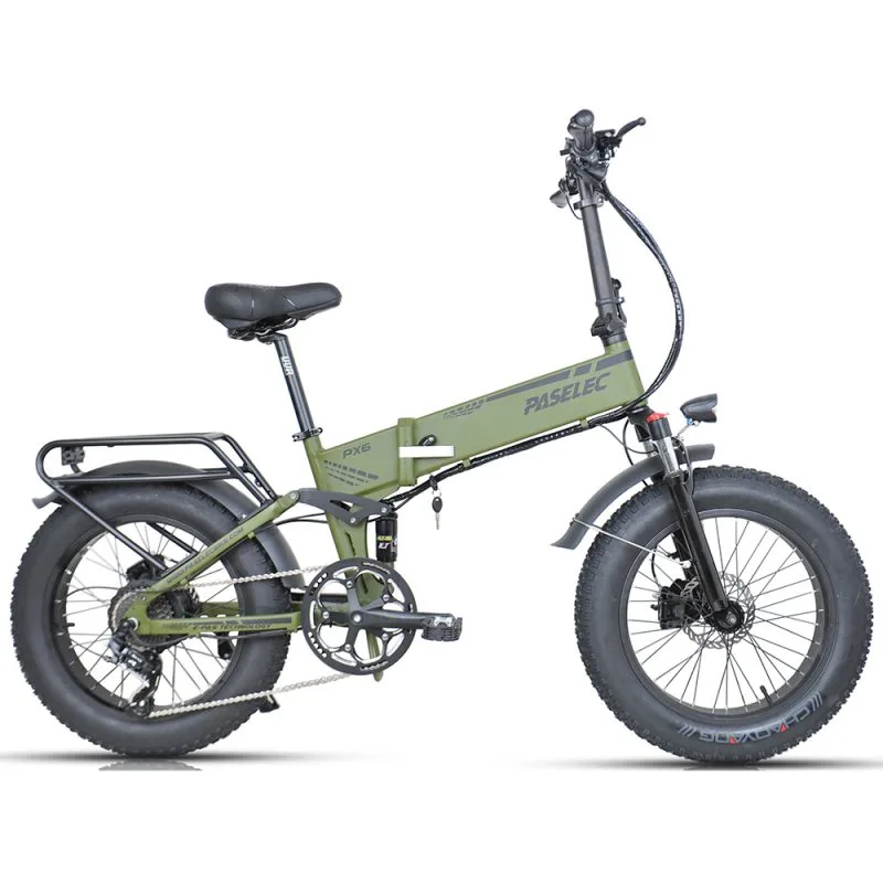 PASELEC 20inch Fat Tire  E-Bicycle PX6 Foldable EBike